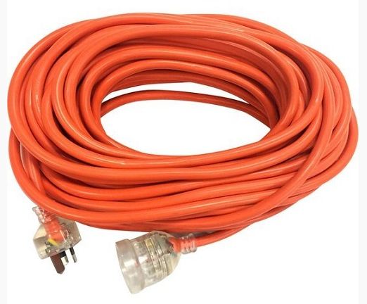 15A PLUG RYLEC 20M EXTENSION LEAD ORANGE RV