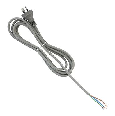 3 PIN FLEX AND PLUG 1.2M LONG BLACK SUICIDE LEAD