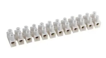 Connector Strip Terminal Barrier 12 pole contact block panel mount max 6mm cable CS5NTPE