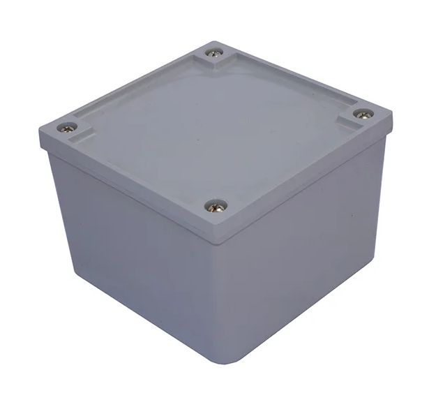 ADAPTABLE WEATHERPROOF BOX 108MM X 108MM X 76MM IP56 GREY