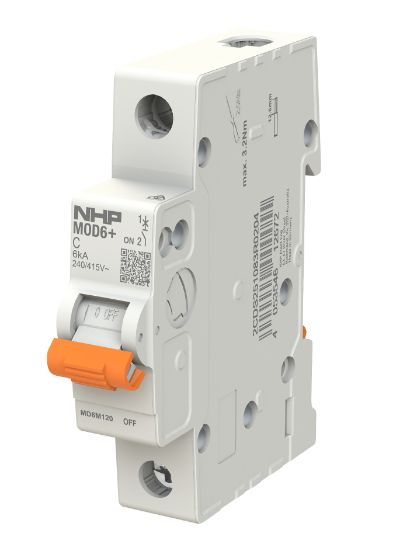 NHP MOD6+ MCB 6kA 1 Pole 6A C Curve MD6M106