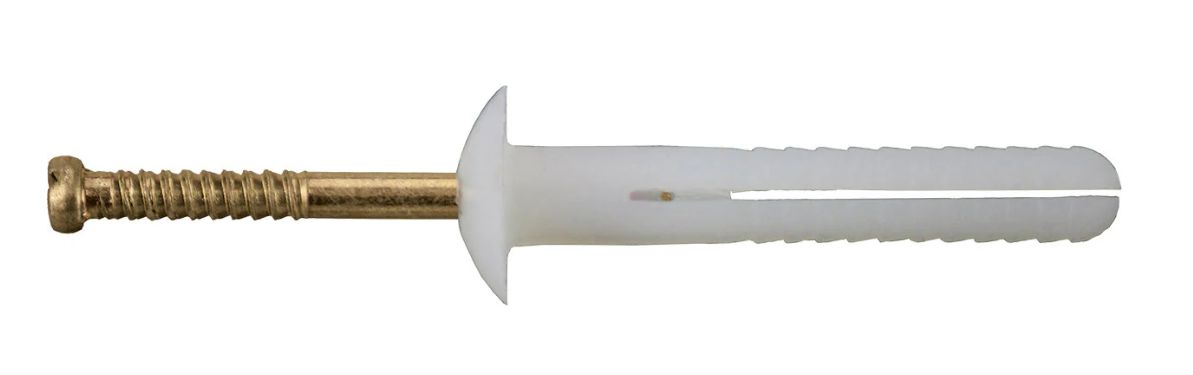 NAIL IN PLUGS  6.5MM X 25MM MUSHROOM HEAD PK 50