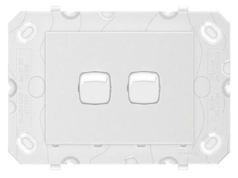 LEGRAND 2 GANG SWITCH WHITE AR770/2HWE HPM AR770/2