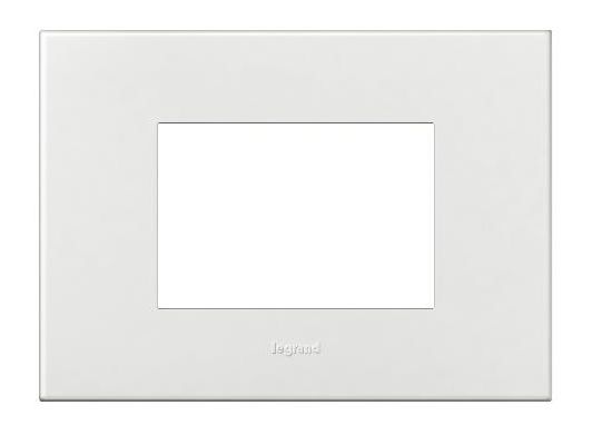 ARTEOR Square 3 Module 770 Horizontal Coverplate White 575010