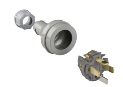 4 PIN PLUG 10A GREY 439/4 439/4GY