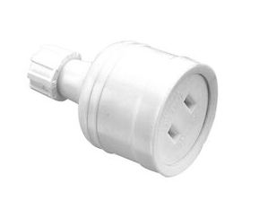 2 PARALLEL PIN 10A SOCKET EXTENSION 438/2GY 438/2
