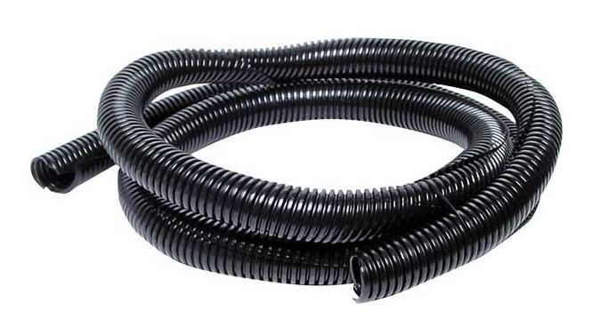 BLACK SPLIT TUBE TUBING 19MM X 30M ROLL