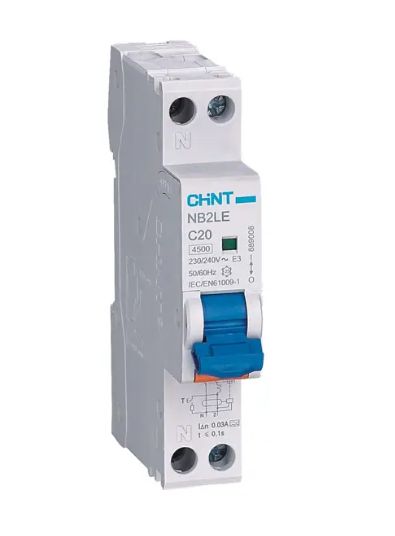 1 POLE 10A RCBO 1P+N 30mA C CURVE 6KA TYPE A NB2LE 689006