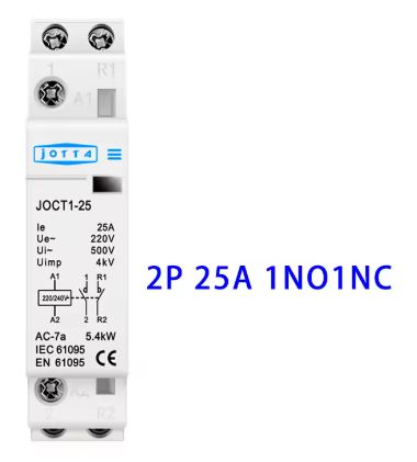 MODULAR RELAY 230V COIL 1NO1NC CONTACT JOCT1-25