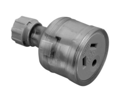 CLIPSAL ROUND EARTH PIN 3 PIN CORD EXTENSION SOCKET TRANSPARENT 438L-TR