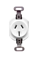 CLIPSAL 15A FLUSH MOUNT 3 PIN SOCKET OUTLET 415/15-WE