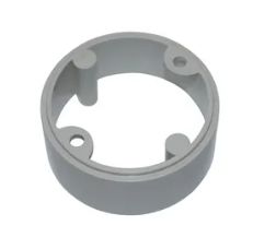 EXTENSION RING FOR CIRCULAR PVC JUNCTION BOX 25.4MM HIGH GREY