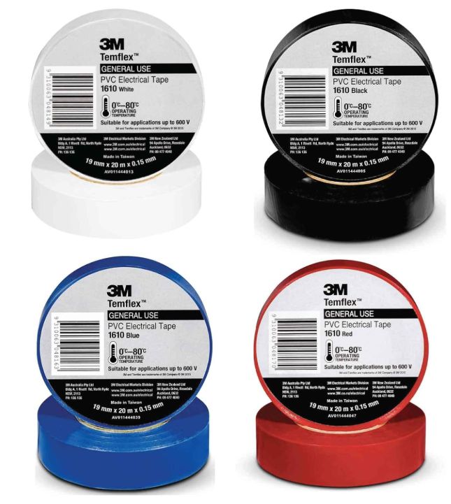 3M Temflex PVC Electrical Insulation Tape 1 Piece