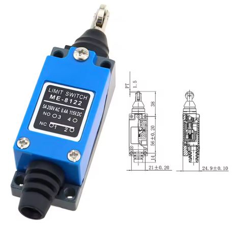 STEEL ROLLER PLUNGER LIMIT SWITCH VERTICAL