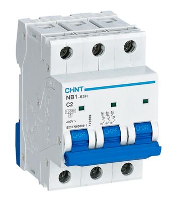 3 POLE 40A MCB C CURVE 6KA NB163 179707