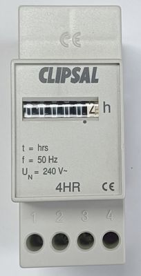 Clipsal Hour Meter Din Mount 6 Digit 15A CLI-4HR