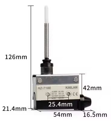 JOYSTICK LONG PLUNGER LIMIT SWITCH 10A 12-230VAC/DC 1NO 1NC AZ-7166