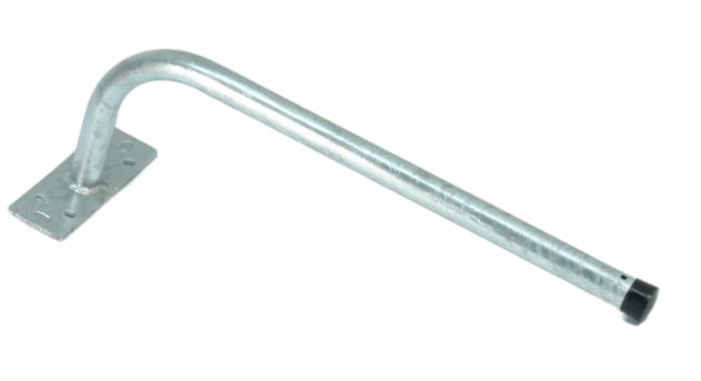 DIGITEK 600MM CURVED FACIA BRACKET WITH PRE DRILL HOLE FOR PIG TAIL 14BCFB06