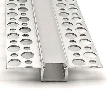ALUMINIUM EXTRUSION WITH 20MM WING 17MM X 9MM X 4M SILVER