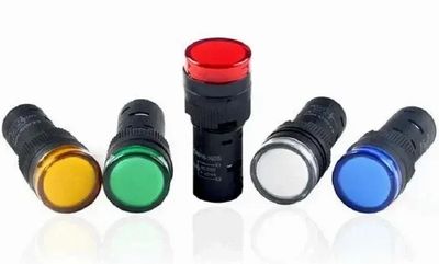 GREEN CONTROL PANEL INDICATOR LED LIGHTS 22MM HOLE SIZE 230VAC