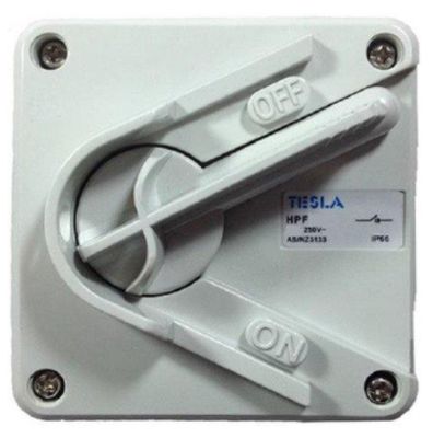 Mini Weatherproof Isolator Switch 2 pole 32A HPF232