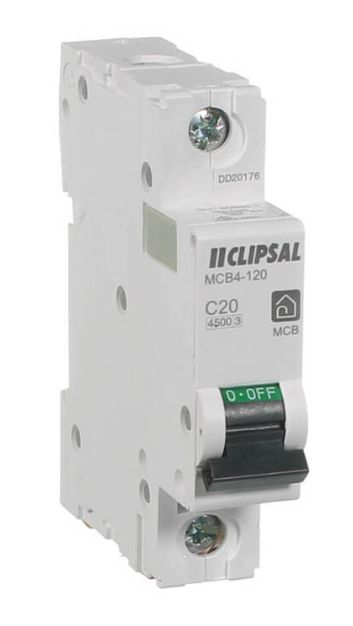 CLIPSAL 20A 4.5KA REXI MAX 1 POLEMCB4-120