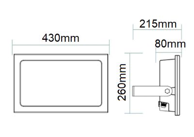 200W LED FLOODLIGHT IP65 TRICOLOUR MARTEK