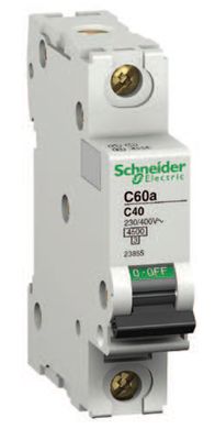SCHNEIDER 1 POLE 10A MCB 4.5kA C60A SERIES