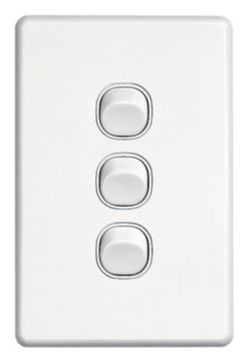 SLIMLINE SC2000 SERIES 3 GANG SWITCH SC2033VA