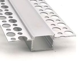 ALUMINIUM EXTRUSION FOR LED STRIP 18MM X 8MM WITH 60MM WINGS X 3METER