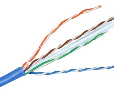 Cat6 Blue Ethernet cable pill box DCWC6UL305BL SharkRack 305M Roll