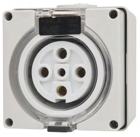 5 PIN 32A SOCKET OUTLET WITH BASE 56 SERIES TYPE