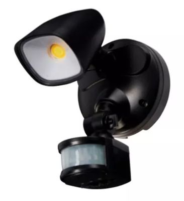 RANGER 12W SECURITY LIGHT LED TRICOLOUR SINGLE WITH SENSOR BLACK MLXR3451MS