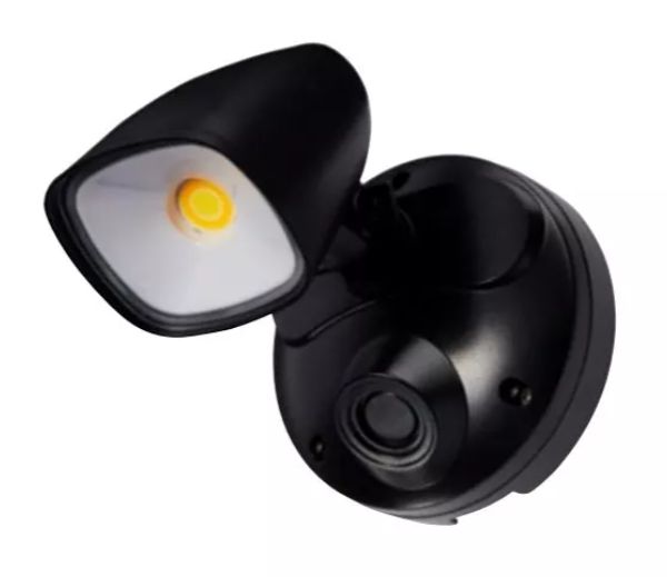 RANGER 12W SECURITY LIGHT LED TRICOLOUR SINKLE BLACK MLXR3451M