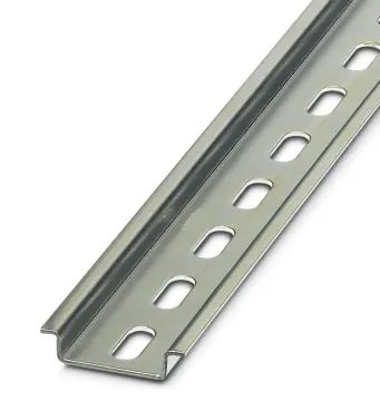 DIN RAIL 35MM X 7.5MM X 2M SLOTTED ANODISED DIN352M