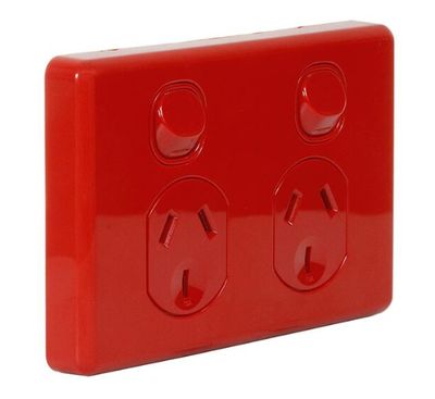 RED DOUBLE GPO POWERPOINT 10A B-POD10R