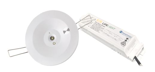 LIFELIGHT RECESSED EMERGENCY LED LIGHT D40 CLASSIFICATION SPITFIRE ELIFE-X-LI