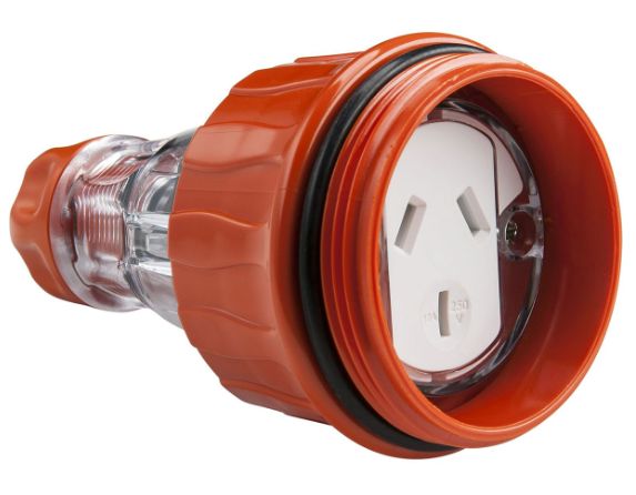 CLIPSAL 56 SERIES 3 FLAT PIN 10A EXTENSION SOCKET 56CSC310