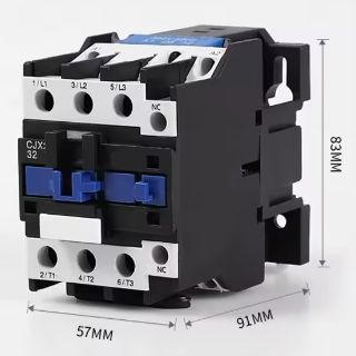 220V-240V COIL CONTACTOR 32A RATED WITH 1NC CONTACT CJX2-3201