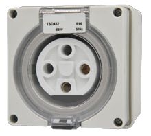 4 Pin 20A Socket Outlet with Base TSO420