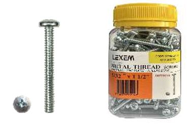 METAL THREAD SCREWS PAN HEAD ZINC PLATED PHILLIP 5/32&quot;X1&quot;