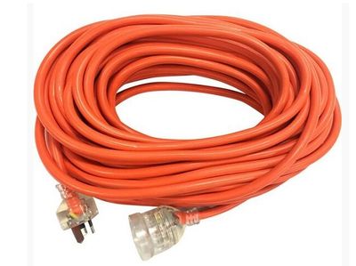 15m Extra Heavy Duty Orange Extension lead Cord