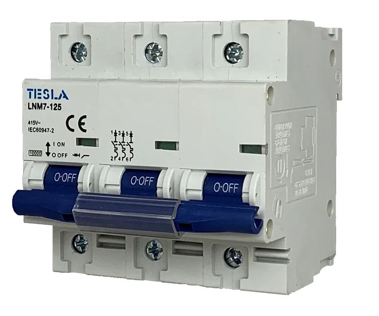 80A 3 Pole MCB circuit breaker 10kA rated TESTMCB3P80