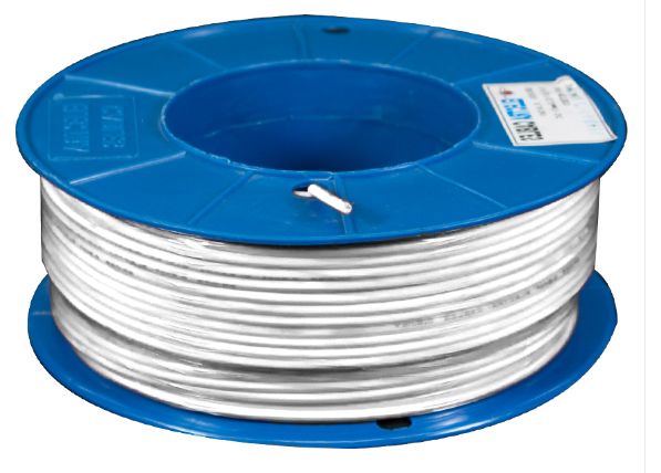 0.75mm White Flexible Building wire 24/0.2 100m Roll F1075VT-100WHITE