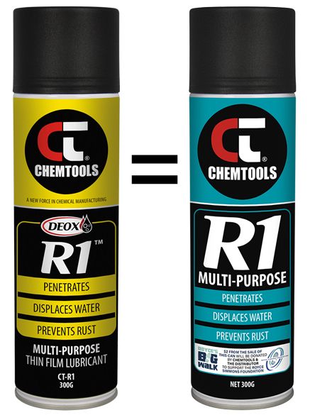 R1 Multi-Purpose Lubricant Penetrates 300g Aerosol can CT-R1RS-300