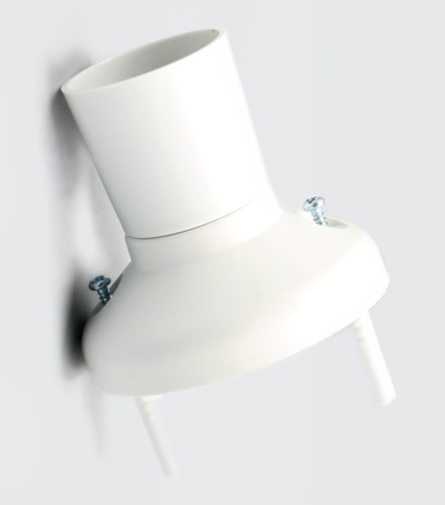 B22 Batten lamp holder White CY209