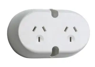 Double Surface socket outlet 10A Twin Plug base 414-WE type