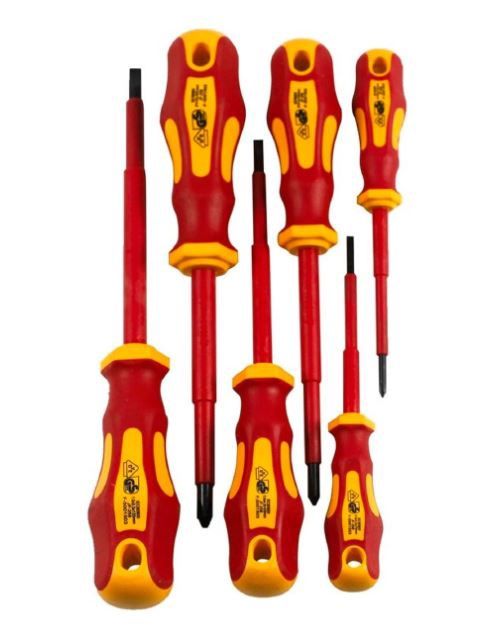 6 Piece Insulated VDE Screwdriver set 1000V