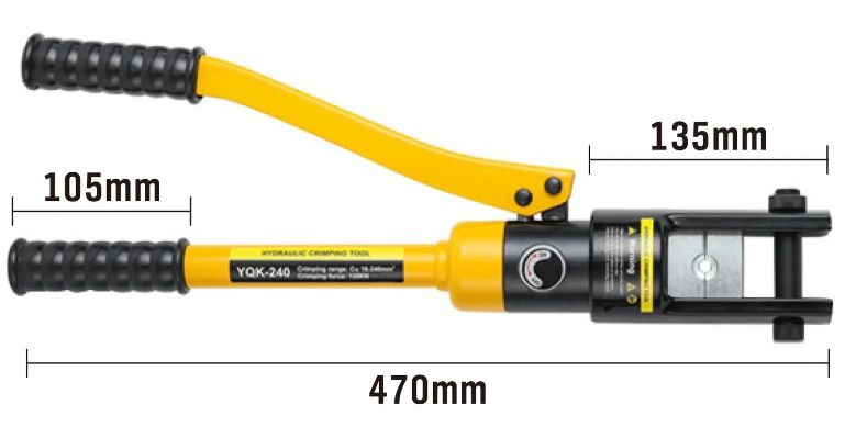 Hydraulic Crimper 16mm to 300mm 13 tonne capacity YQK-300