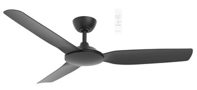 Viper DC 48″ 3 Blade MATTE BLACK Smart Ceiling Fan With WIFI Remote Control MVDC123M